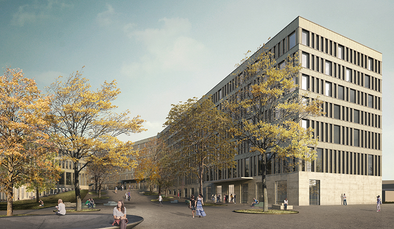 Neubau Campus Bern der Berner Fachhochschule (BFH) - Visualisierung Aussen